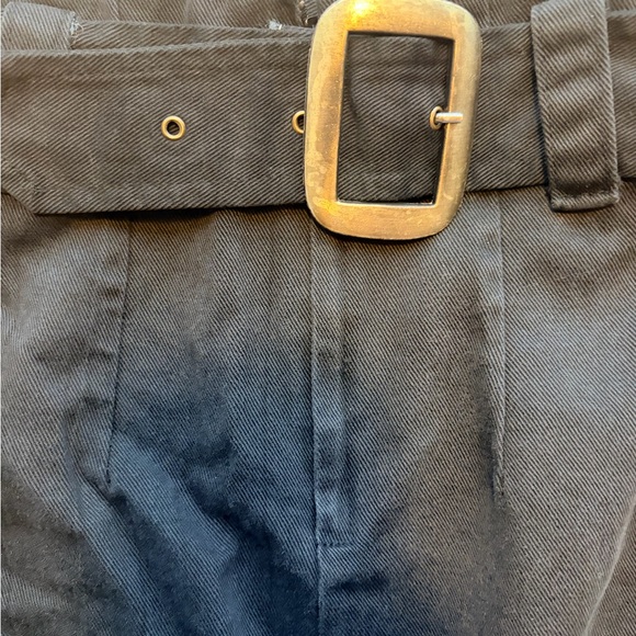 De Couleur Black High Waisted Belted Pencil Skirt Size 6 - Picture 3 of 6